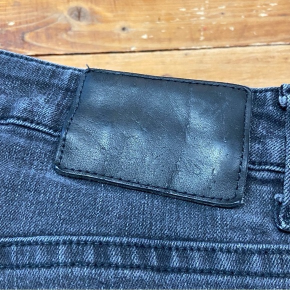 GUESS mens black skinny jeans ripped knees faded size 31 stretchy Denim - Picture 6 of 13